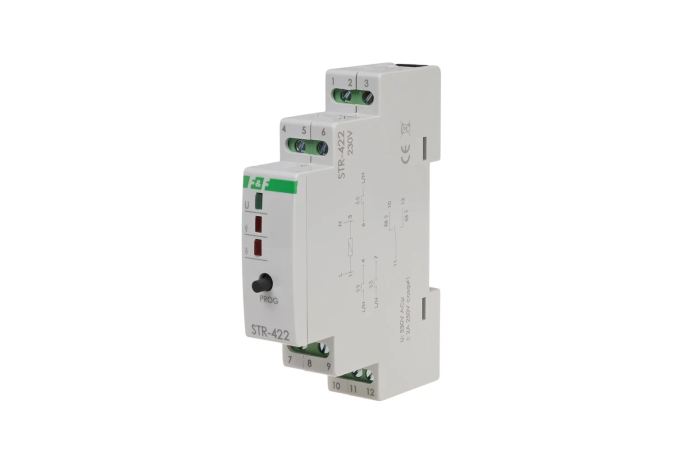 Sterownik roletowy jednoprzyciskowy STR-422 napięcie 230V AC | STR-422 F&F