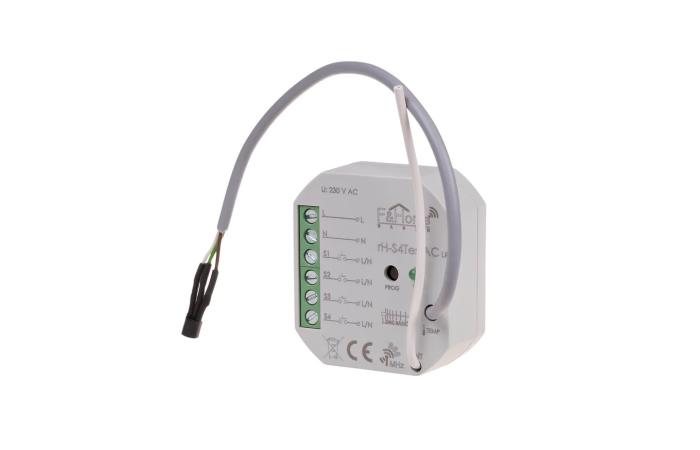 Moduł radiowy 4 wejściowy U=230V | rH-S4Tes-AC F&F