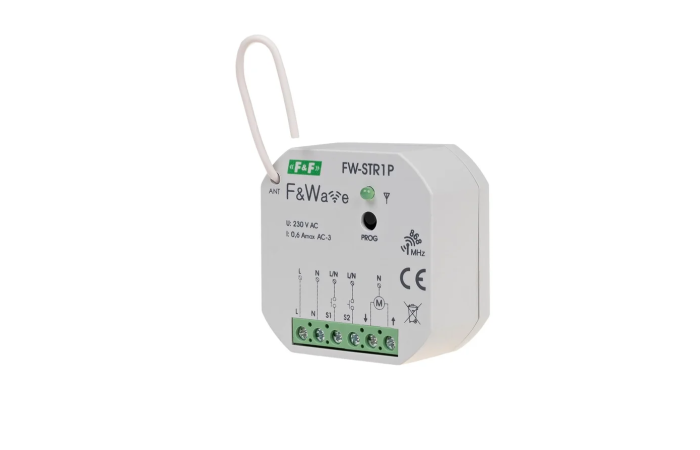 Sterownik radiowy rolet FW-STR1P 230V montaż podtynkowy 85-265V AC/DC | FW-STR1P F&F