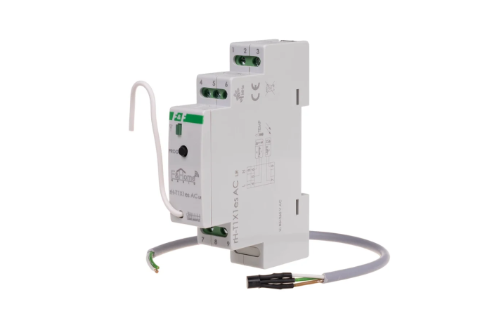 Moduł radiowy RH-T1X1ES-AC-LR czujnika jasności temperatury montaż na szynie DIN | rH-T1X1es-AC-LR F&F