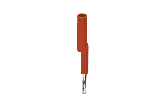 Adapter pomiarowy 4mm do złączek w podziałce 5,2mm i 6,2mm, czerwony | 3035976 Phoenix Contact