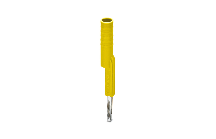 Adapter pomiarowy 4 mm do złączek w podziałce 5,2 mm i 6,2 mm, żółty | 3035977 Phoenix Contact