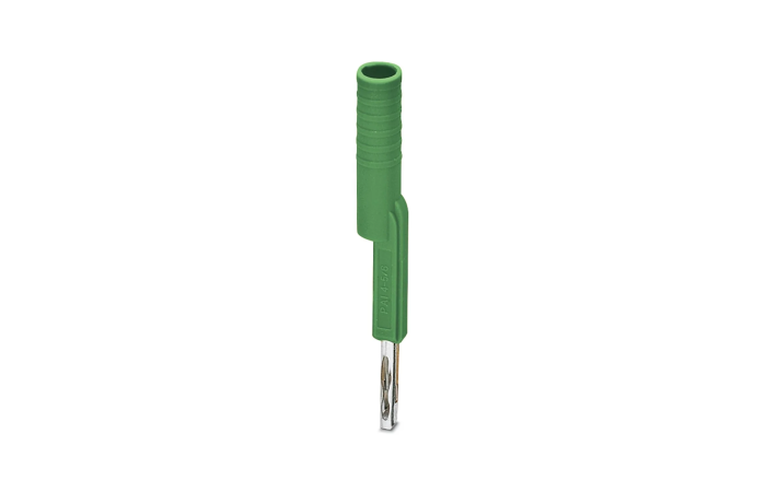 Adapter pomiarowy 4mm do złączek w podziałce 5,2mm i 6,2mm, zielony | 3035978 Phoenix Contact