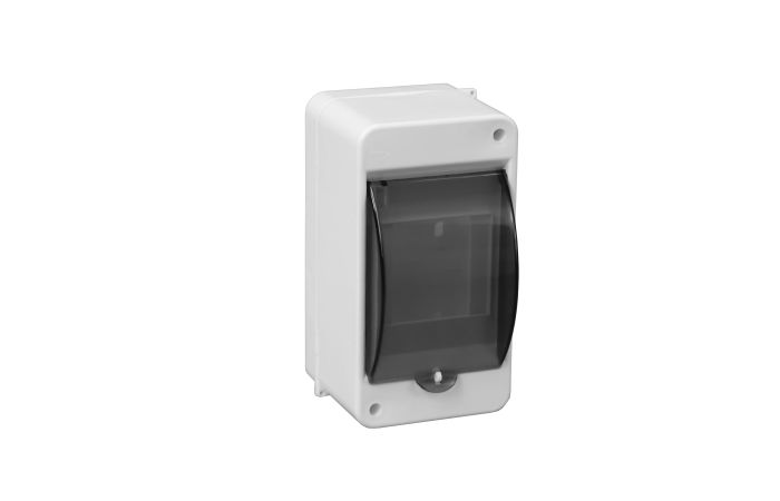 Obudowa n/t S-3, 85x77x140mm, 3-modułowa (do bąblowania), z szybką dymną, IP40, biała | C.2019 Pawbol