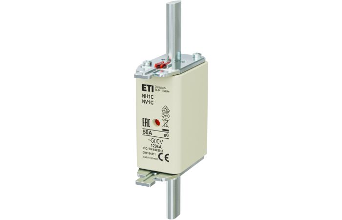 Wkładka bezpiecznikowa (topikowa) NH1C 50A gG 500V zwłoczna | 004184211 Eti