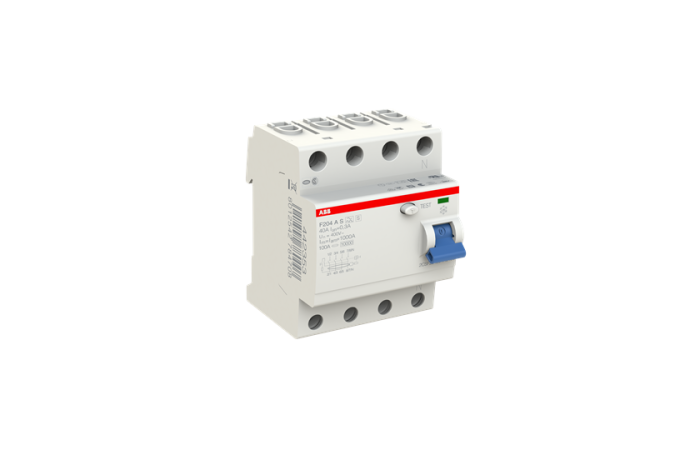 Wyłącznik r&oacute;żnicowoprądowy 4P 40A 300mA typ A, F204 A S-40/0.3 STANDARD | 2CSF204201R3400 ABB