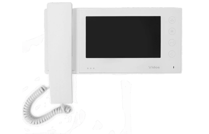 Monitor biały ze słuchawką i pamięć 100 zdarzeń | MK-06WF F&F