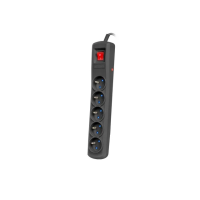 Listwa zasilająca Armac R5 5m 5x 230V pl 10A czarna | R5/50/CZ Armac