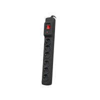Listwa zasilająca Armac multi M6 10m 6x 230V pl czarna | M6/100/CZ Armac