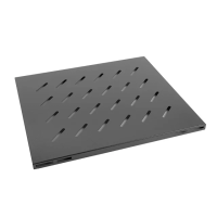 PÓŁKA DO SZAF 19" 800MM CZARNA LANBERG (1U/465X515MM UDŹWIG DO 120KG, MONTAŻ 4 PUNKTOWY) | AK-1003-B Lanberg