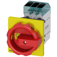 Rozłącznik główny, 3-biegunowy 7,5kW/AC23A, 16A, pokrętło żółto-czerwone | 3LD3054-0TK53 Siemens