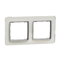 Ramka podwójna, szkło białe, Sedna Design&Elements | SDD360802 Schneider Electric