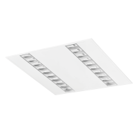 Oprawa rastrowa Quaset LED 2x PAR-S 31W 3000K 3250lm, biała | CD002.1133.830.A000 PXF Lighting