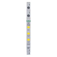 Lampka kontrolna zasilania 1/3S 3xLED żółta | LK-703Y F&F