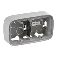 Puszka n/t podwójna, aluminium, Valena Allure | 755572 Legrand