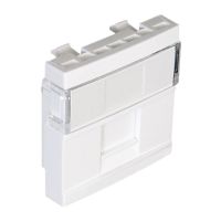Moduł 1xzłącze RJ, biały połysk, Quadro 45 | 45976SBR Efapel