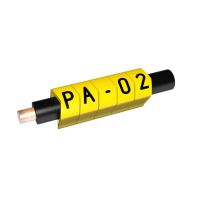 Oznacznik do przewodów PA 2/4 CIĘTY ŻÓŁTY: 4 (opak 100szt) | PA-20004AV40.4 Partex