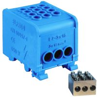 Odgałęźnik instalacyjny 1-torowy 3x16²/3x16², na szynę TS 35 | 84170003 Simet