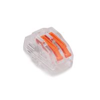 Złączka uniwersalna do przewodów jedno-i wielodrutowych 0,08-2,5mm, 2-torowa ZU-402, szara | 85122000 Simet