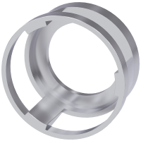 Kołnierz ochronny przycisku grzybkowego 360st., metal | 3SU1950-0DK80-0AA0 Siemens