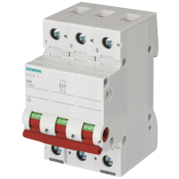 Wyłącznik 63 A 3-bieg., z czerwonym uchwytem | 5TL1363-1 Siemens
