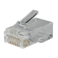 Złącze RJ45 UTP Kat. 6 męskie pass through do kabli do transmisji danych | 209906 Televes