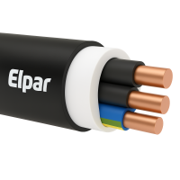 Kabel bezhalogenowy N2XH-J 3x1,5 0,6/1kV B2ca BĘBEN | 5901854434797-B Elpar
