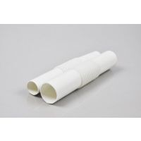 Złączka giętka bezhalogenowa ZCLHF 22 (PC/ABS) biała (50szt) | 03.144 Elektroplast Stróża
