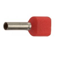 Końcówka tulejkowa izolowana podwójna HI 2X1/10 DIN przekrój: 2x1,5mm2, dł. tulejki 10 (opak 100szt) | E08KH-02020105001 Ergom
