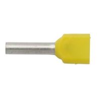Końcówka tulejkowa izolowana podwójna Cu, HI 2X1/8 przekrój: 2x1,0mm2, dł. tulejki 8 (opak 100szt) | E08KH-02020104721 Ergom