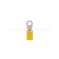 Końcówka oczkowa izolowana KOI 6/4 PCV przekrój: przekrój: 6mm2, otwór pod śrubę M4 (opak 100szt) | E09KO-02010301900 Ergom