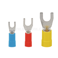 Końcówka kablowa widełkowa izolowana KWI 0,5/4 przekrój: 0,5mm2, otwór pod śrubę M4 (opak 100szt) | E09KO-02030100501 Ergom