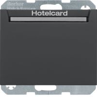 Łącznik przekaźnikowy na kartę hotelową, antracyt mat, K.1 | 16417116 Hager