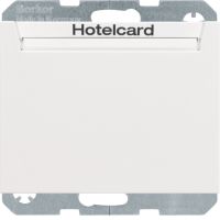 Łącznik przekaźnikowy na kartę hotelową, biały połysk, K.1 | 16417119 Hager