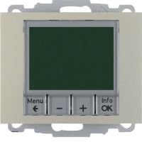 Regulator temperatury ze sterowaniem czasowym styk zwierny i el.centralny, stal, lakier, K.5 | 20447104 Hager