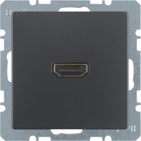 Gniazdo HDMI, antracyt aksamit, lakierowany, Q.x | 3315426086 Hager
