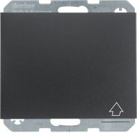 Gniazdo Schuko z pokrywą z przesłonami styków, samozaciski, antracyt mat, lakierowany, K.1 | 47517106 Hager