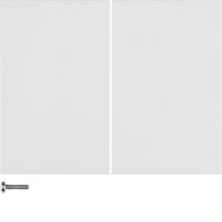 Przycisk 2-krotny do ściemniaczy przyciskowych, sterowników i mechanizmów Berker, biały, połysk | 85146179 Hager