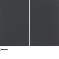 Przycisk 4-kr do ściemniaczy przyciskowych, sterowników i mechanizmów Berker, antracyt, mat, Berker | 85648175 Hager