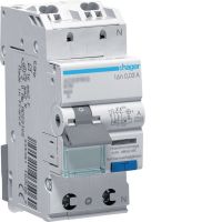 Wyłącznik różnicowo-prądowy RCBO z członem nadprądowym 1P+N 6kA C 16A/30mA Typ A QuickConnect | ADS966D Hager