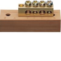 Listwa przyłączeniowa z cokołem fazowa 2x16 + 2x10 mm2 | KM04L Hager