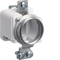 Gniazdo bezpiecznikowe ceramiczne DIII E33 1P 63A 500V TS35 zaciski śrubowe M5 pałąkowe 25mm2 | LE33K-KS Hager