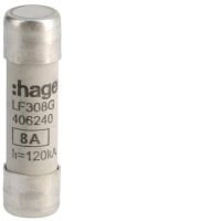 Wkładka bezpiecznikowa cylindryczna CH-10 10x38mm gG 8A 500VAC | LF308G Hager