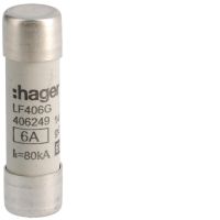 Wkładka bezpiecznikowa cylindryczna CH-14 14x51mm gG 6A 500VAC | LF406G Hager