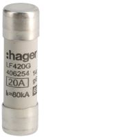 Wkładka bezpiecznikowa cylindryczna CH-14 14x51mm gG 20A 500VAC | LF420G Hager