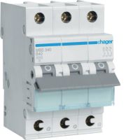 Wyłącznik nadprądowy 6kA 3P B 40A QuickConnect MCB | MBS340 Hager