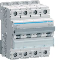 Wyłącznik nadprądowy 10kA 4P C 63A MCB | NCN463 Hager