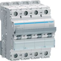 Wyłącznik nadprądowy 10kA 4P D 25A MCB | NDN425 Hager
