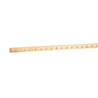 Szyna zbiorcza miedziana 25x5mm, gwintowana (otwory M6), dł. 1750mm | 037418 Legrand