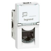 Gniazdo komputerowe 1xRJ45 kat. 6 STP, antybkteryjne 1 moduł | 076583 Legrand